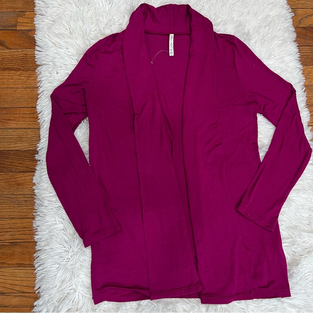 Lillian Nicole‎ fuchsia lightweight cardigan size S